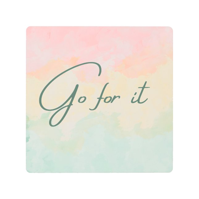 Impresión En Metal Ve por ella (Anverso)