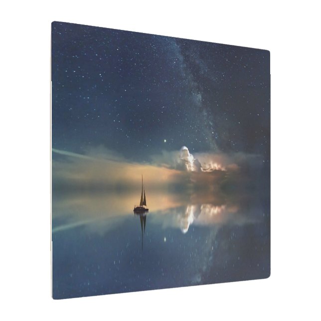 Impresión En Metal Vela lejos de las nubes (Angulado)