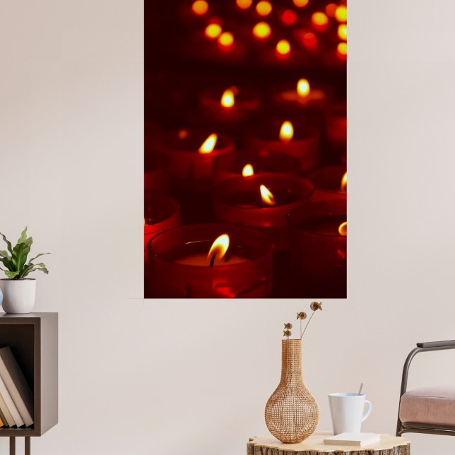 Impresión En Metal velas de voz ardiendo en vigilia (Subido por el creador)