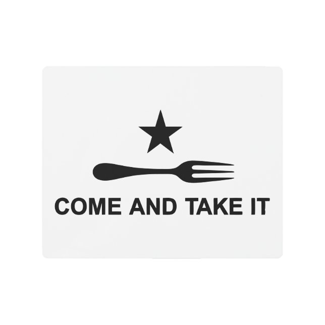 Impresión En Metal Ven y tómalo (Anverso)