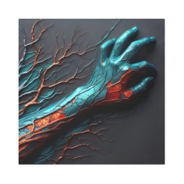 Impresión En Metal Venas de resiliencia - IA fuera de límites