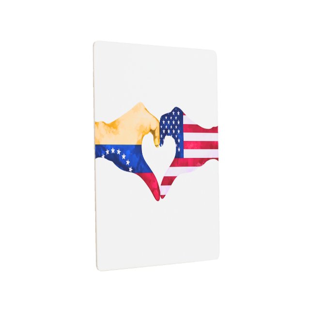 Impresión En Metal 🇻🇪❤️🇺🇸 “Venezolano en USA”  (3/4)