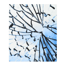 Impresión En Metal ventana rota