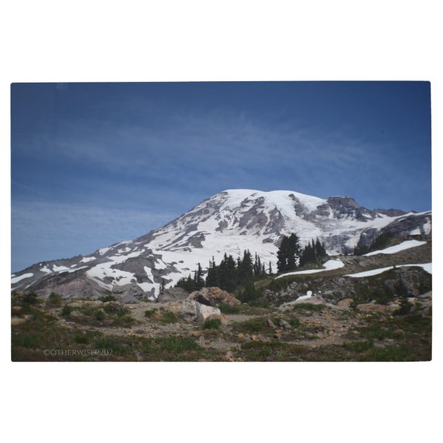 Impresión En Metal verano de mount rainier 001 (Anverso)