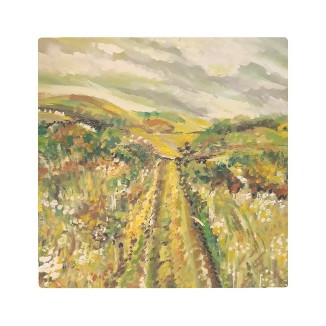 Impresión En Metal Verano en las colinas (Anverso)