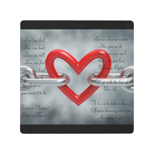 Impresión En Metal verdad tan estas palabras (Anverso)