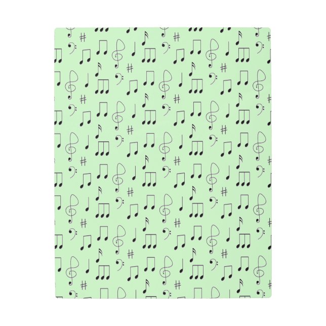 Impresión En Metal Verde recién notado (Anverso)