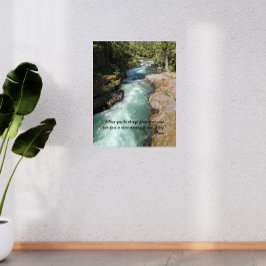 Impresión En Metal Verso de poesía de Wild River Rumi