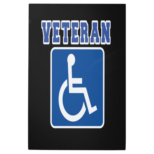 Impresión En Metal Veterano discapacitado (Anverso)