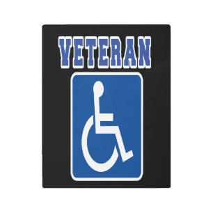 Impresión En Metal Veterano discapacitado