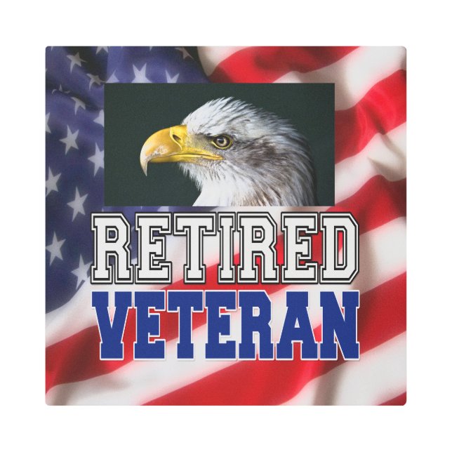 Impresión En Metal Veterano retirado (Anverso)