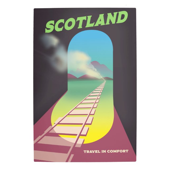 Impresión En Metal Viajar en Escocia con comodidad (Anverso)