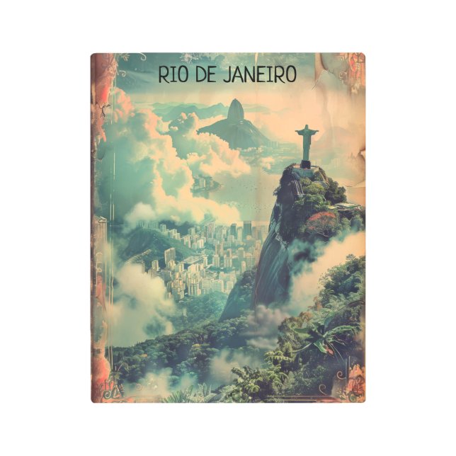 Impresión En Metal Viaje de Río de Janeiro Estatua Jesús (Anverso)