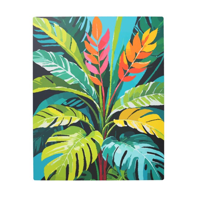 Impresión En Metal Vibes tropicales (Anverso)