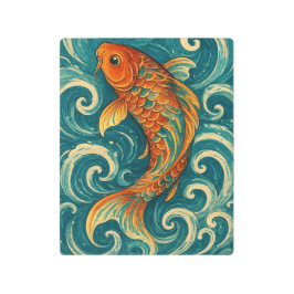 Impresión En Metal Vibrant Koi Fish Metal Print