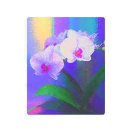 Impresión En Metal Vibrant Painterly Orchid Metal Print