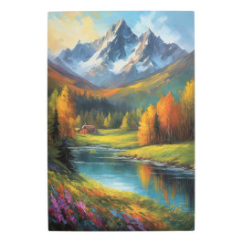 Impresión En Metal Vibrante Escena del Valle