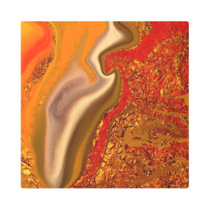 Impresión En Metal vibratorio, marrón, zen, chakra, magnetismo,