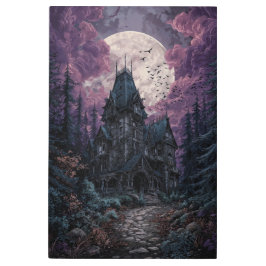 Impresión En Metal Victorian Haunted Mansion: Purple Moon