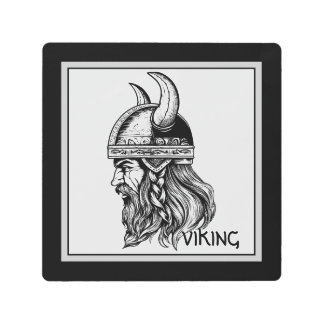 Impresión En Metal Viendo con casco