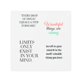 Impresión En Metal Vienen cosas maravillosas