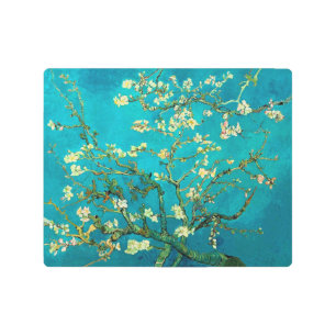 Impresión En Metal Vincent Van Gogh Blossoming Almond Tree Floral Art