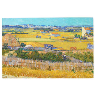 Impresión En Metal Vincent van Gogh - Cosecha en La Crau