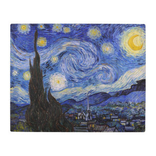 Impresión En Metal Vincent Van Gogh - La noche estrellada