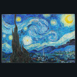 Impresión En Metal Vincent van Gogh, Noche Starry<br><div class="desc">Noche estrellada,  famosa pintura de Vincent van Gogh</div>