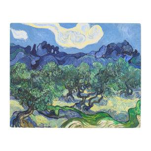 Impresión En Metal Vincent van Gogh - Olivos con los Alpilles