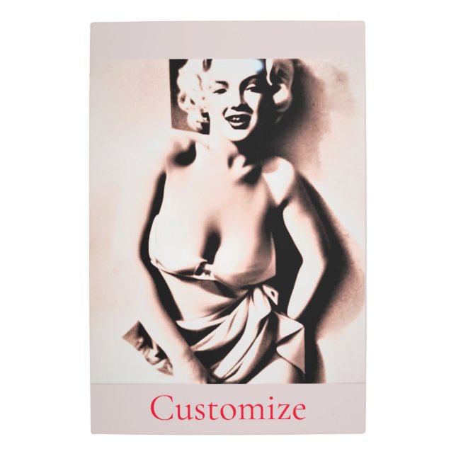 Impresión En Metal Vintage Cute Blonde Thunder_Cove (Anverso)