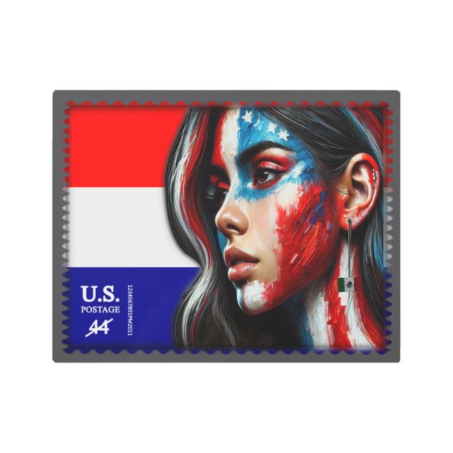 Impresión En Metal Vintage L'Amerique - Hisp (Anverso)