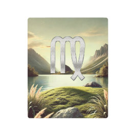 Impresión En Metal "Virgo Zodiac - Elegancia glaseada en la naturalez