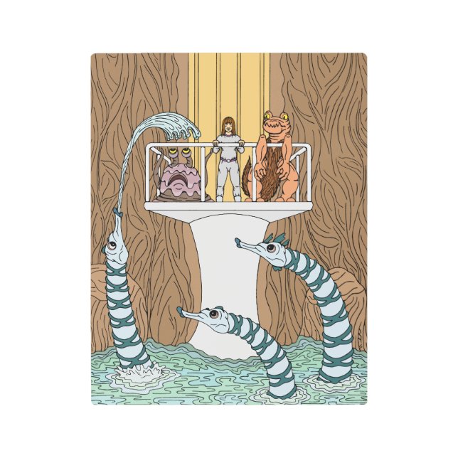 Impresión En Metal Visitando el estanque de los Piptrixones (Anverso)