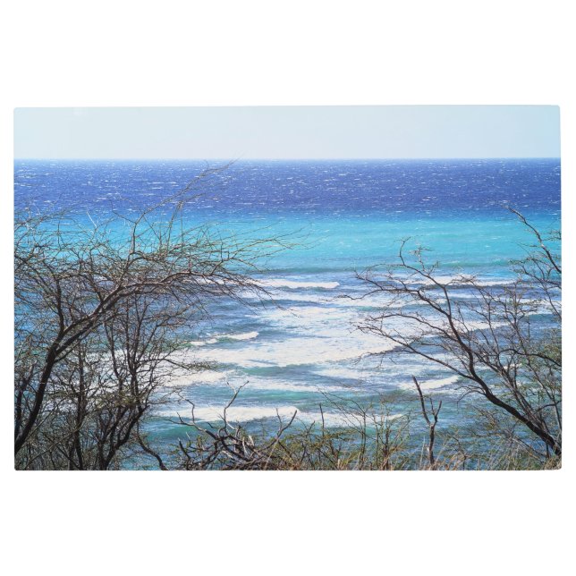 Impresión En Metal Vista panorámica del océano de Hawái Metalizado Mu (Anverso)