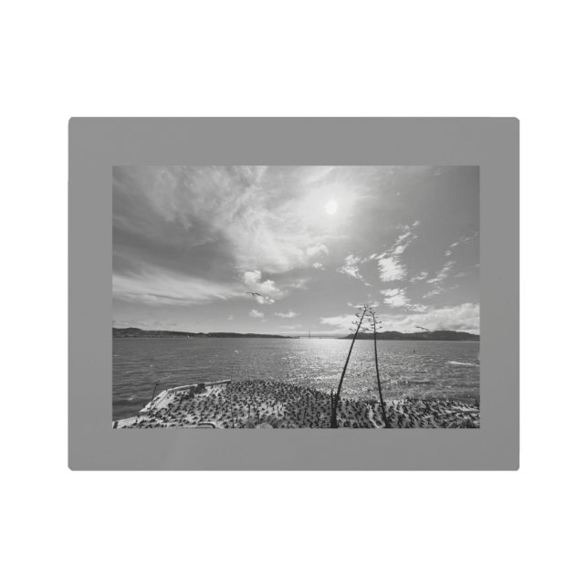 Impresión En Metal Vistas de la bahía al atardecer (Anverso)