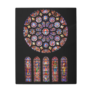 Impresión En Metal Vitral de Chartres