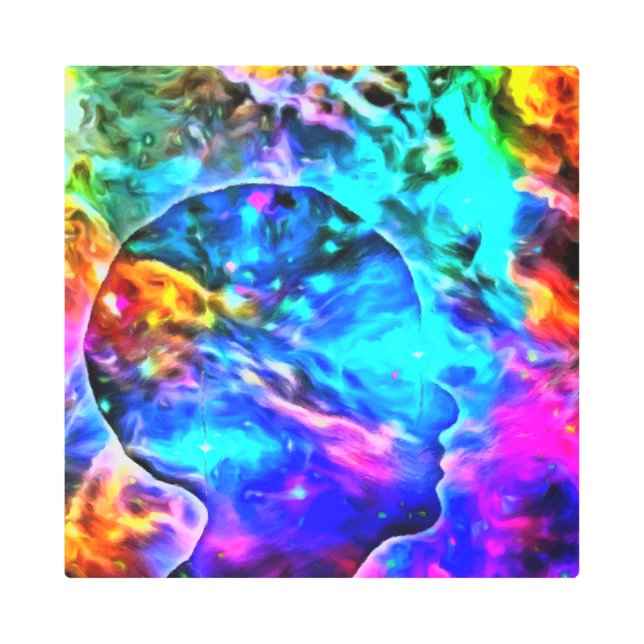 Impresión En Metal Vivid Galaxy Mind (Anverso)