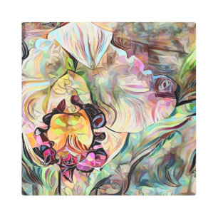 Impresión En Metal Vivid Iris Flower