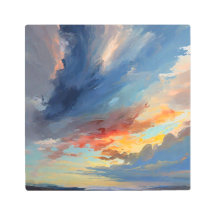 Vivid Sunset Skies: Una Obra Maestra De Pintura De