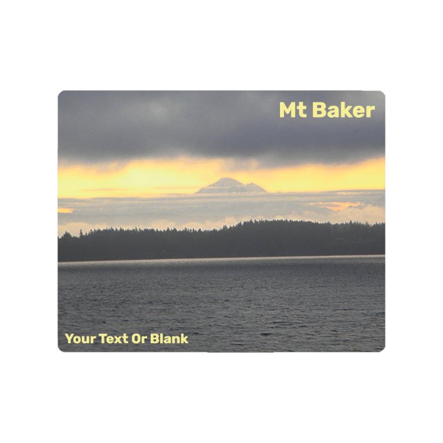 Impresión En Metal Volcán Baker (Anverso)