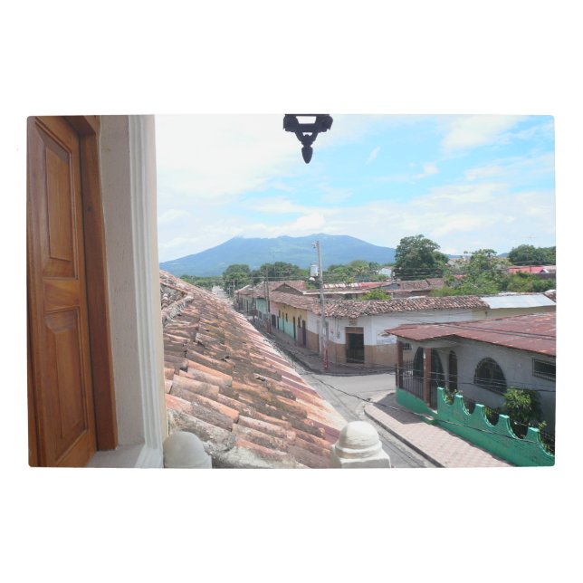 Impresión En Metal Volcán Mombacho Granada, Nicaragua (Anverso)