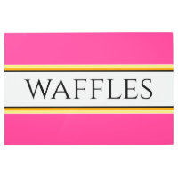 WAFFLFLES Bandas de Carreras blanca rosa negrita b