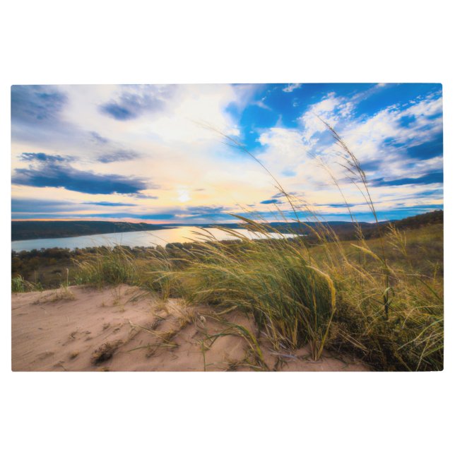 Impresión En Metal Water | Glen Lake Sleeping Bear Dunes Michigan (Anverso)