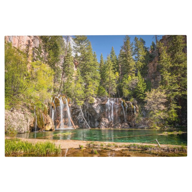 Impresión En Metal Water | Hanging Lake Glenwood Springs, Colorado (Anverso)