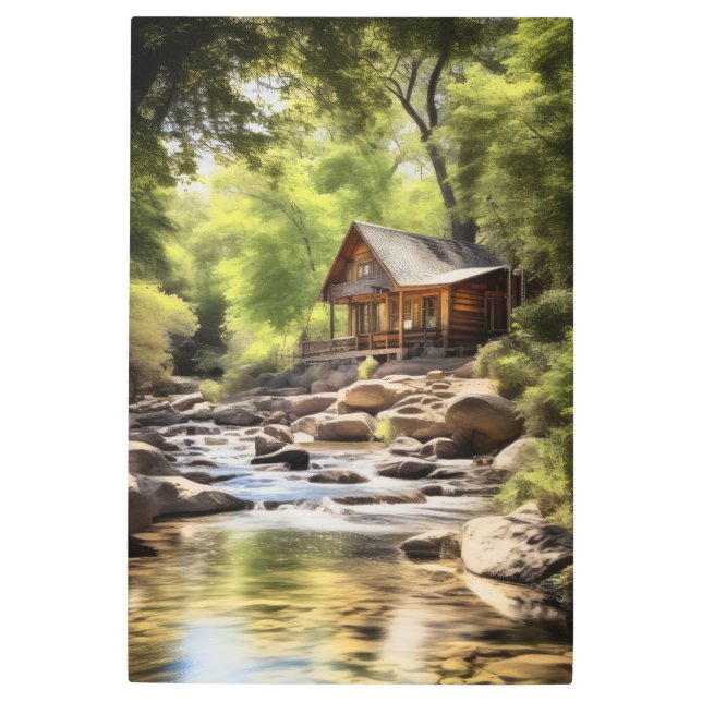 Impresión En Metal Waterside Haven (Anverso)