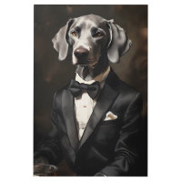 Weimaraner con tinta de Tuxedo vertical