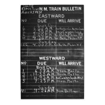 Western Maryland Train Bulletin 20x30