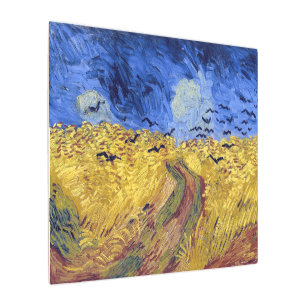 Impresión En Metal Wheatfield con cuervos   Van Gogh