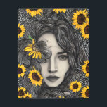 Impresión En Metal Whimsical Boho Pop Art Woman<br><div class="desc">¡Este Whimsical Boho Pop Art Woman Metalizado Wall Art arte es perfecto! Con un diseño retro y una naturaleza caprichosa y colorida,  esta pieza le da vida a cualquier habitación.</div>